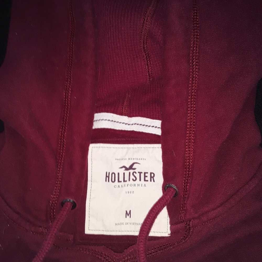 Burgundy Hollister Hoodie